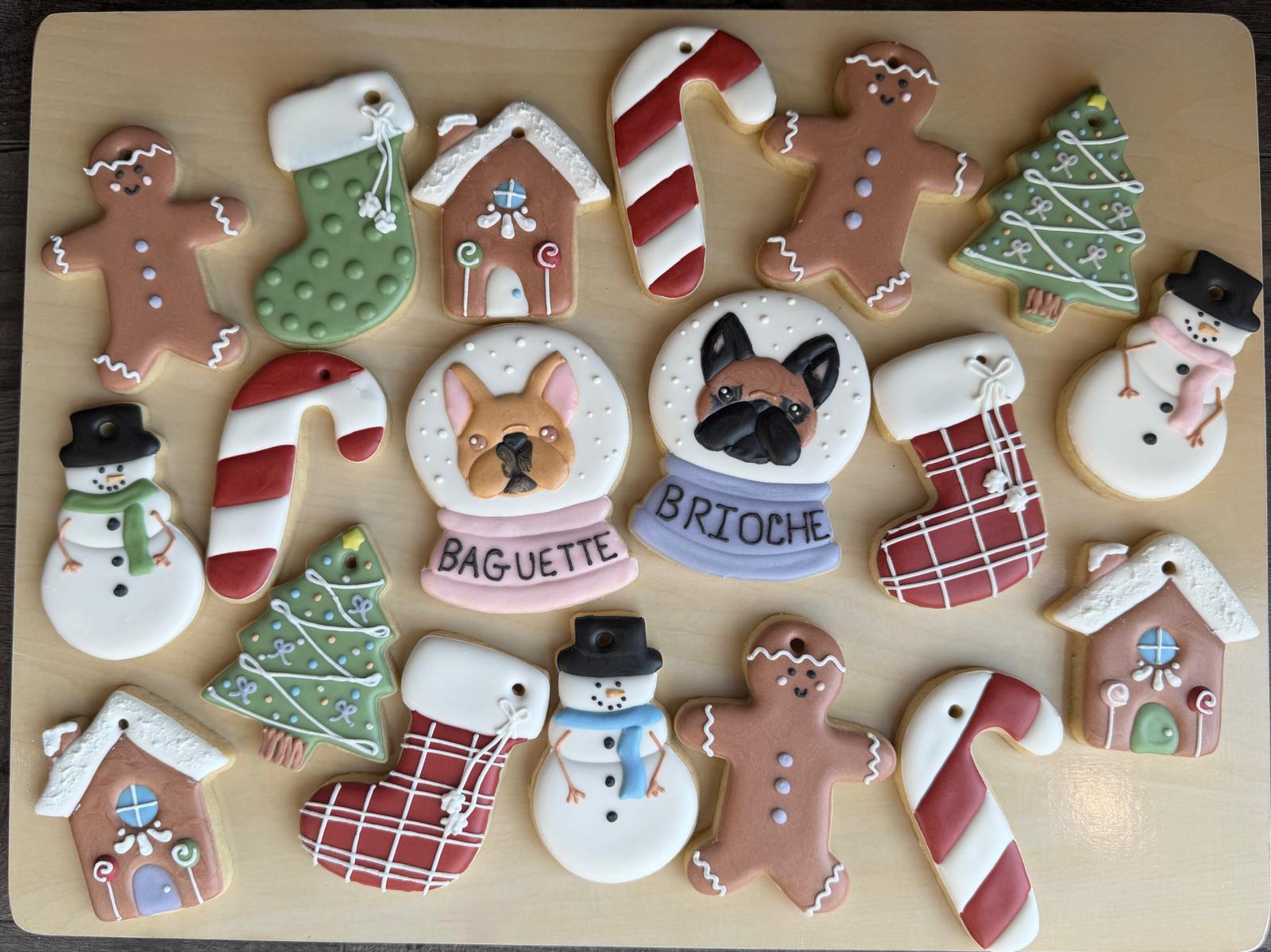 Holiday decorated cookie assortment